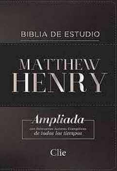 BIBLIA DE ESTUDIO MATTHEW HENRY AMP. (INDICE/CAJA/NEGRA/PIEL/RVR)