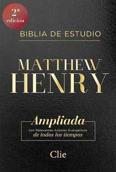 BIBLIA DE ESTUDIO MATTHEW HENRY -AMPLIADA- (CAJA/NEGRO/PIEL/RVR)