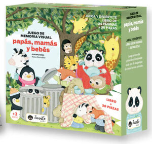 JUEGO DE MEMORIA VISUAL -PAPS, MAMS Y BEBS- (LIBRO + 30 PZAS)
