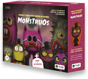 JUEGA Y DESCUBRE QUIN ES QUIN -MONSTRUOS- (LIBRO + TARJETAS)
