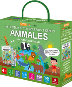 MIS PRIMERAS ACTIVIDADES ARTS & CRAFTS -ANIMALES- (UN PLANETA)