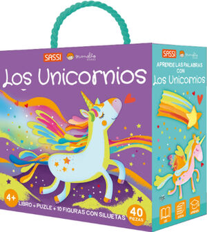 UNICORNIOS, LOS -LIBRO + PUZZLE + 10 FIGURAS CON SILUETAS-