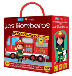 BOMBEROS, LOS (LIBRO+PUZLE+4 FIGURAS)