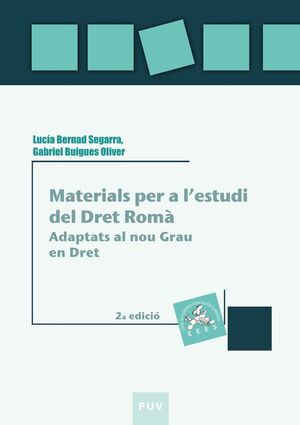 MATERIALS PER A L''ESTUDI DEL DRET ROM�, 2A ED.