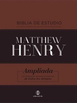 BIBLIA DE ESTUDIO MATTHEW HENRY, LEATHERSOFT, CLÁSICA