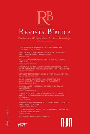 REVISTA B�BLICA 2021/3-4 - A�O 83