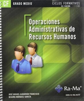 OPERACIONES ADMINISTRATIVAS DE RECURSOS HUMANOS (GRADO MEDIO)
