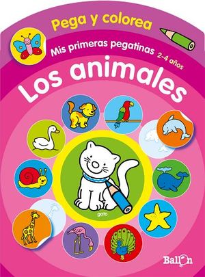PEGA Y COLOREA -LOS ANIMALES- (COL.MIS PRIMERAS PEGATINAS)