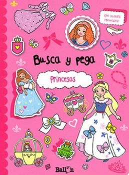 BUSCA Y PEGA -PRINCESAS- (C/STICKERS)