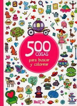 500 COSAS PARA BUSCAR Y COLOREAR (ROSA)