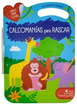 LIBRO PARA LLEVAR - CALCOMANAS PARA RASCAR: EL MUNDO ANIMAL