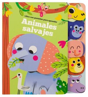 LIBRO INFANTIL CON PESTA�AS APRENDE DE: ANIMLAES SALVAJES