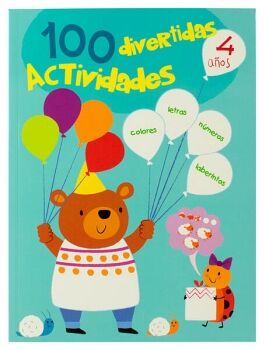 LIBRO INFANTIL CON 100 DIVERTIDAS ACTIVIDADES 4 AOS