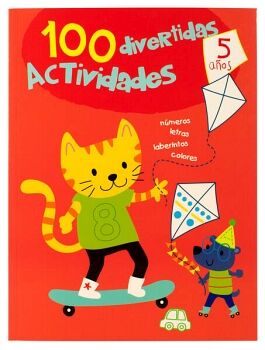 LIBRO INFANTIL CON 100 DIVERTIDAS ACTIVIDADES 5 A�OS
