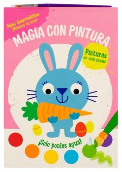 LIBRO PARA NIOS MAGIA CON PINTURA: CONEJO