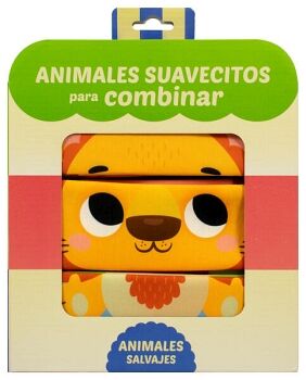 LIBRO DE TELA PARA BEBS: ANIMALES SUAVECITOS PARA COMBINAR: ANIMALES SALVAJES