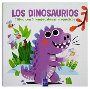 LIBRO INFANTIL: 1 LIBRO CON 3 ROMPECABEZAS MAGN�TICOS: LOS DINOSAURIOS