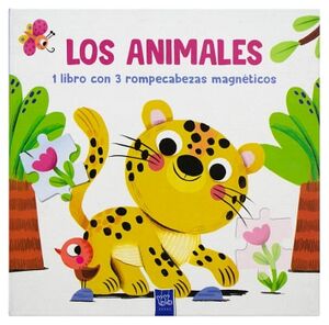 LIBRO INFANTIL: 1 LIBRO CON 3 ROMPECABEZAS MAGN�TICOS: LOS ANIMALES