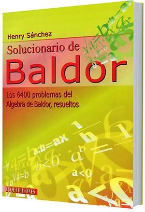 SOLUCIONARIO DE BALDOR