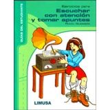 EJERCICIOS PARA ESCUCHAR CON ATENCION Y TOMAR APUNTES