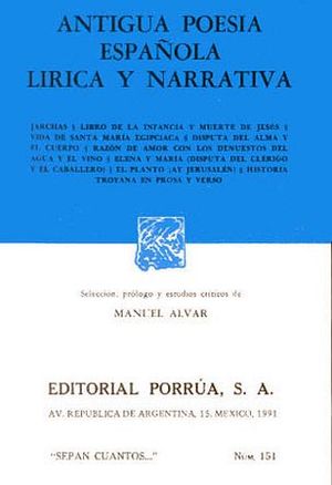 151 ANTIGUA POESIA ESPA�OLA