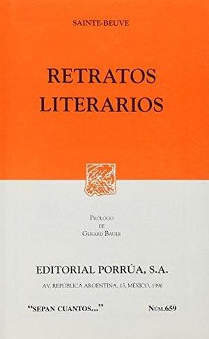 659 RETRATOS LITERARIOS