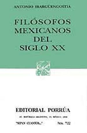 722 FILOSOFOS MEXICANOS DEL SIGLO 20