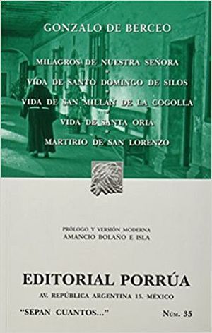 035 MILAGROS DE NUESTRA SEORA/VIDA DE SANTO (COL.SEPAN CUANTOS)