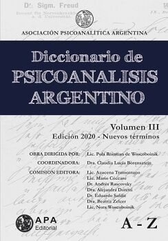 DICCIONARIO DE PSICOANLISIS ARGENTINO VOL. 3