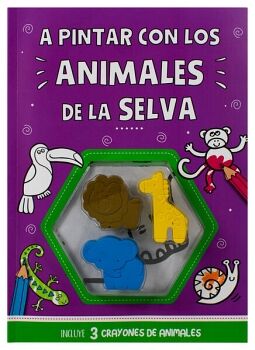 LIBRO DE ACTIVIDADES: A PINTAR CON LOS ANIMALES DE LA SELVA