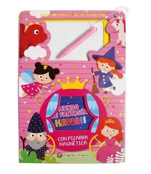 MUNDO DE FANTASA KAWAII CON PIZARRA MAGNTICA
