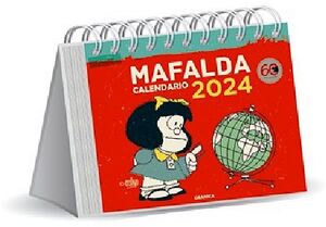 CALENDARIO MAFALDA 2024 -ESCRITORIO- (ROJO)
