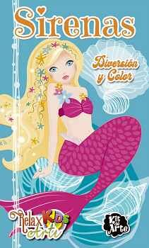 KIT DE ARTE -RELAX ARTE KIDS SIRENAS- (C/2 BLOCS Y 12 LAP.)