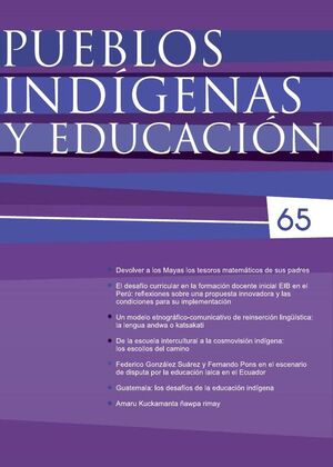 PUEBLOS IND�GENAS Y EDUCACI�N N. 65