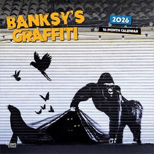 CALENDARIO: BANKSYS GRAFFITI 2026 SQUARE FLAP