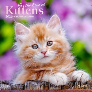 CALENDARIO: KITTENS, FOR THE LOVE OF 2026 MINI 7X7 PLATO FOIL
