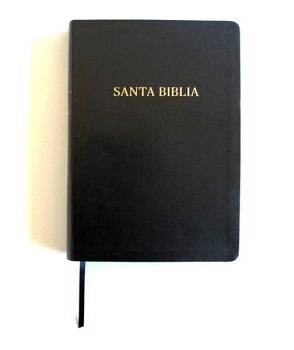 BIBLIA REINA VALERA REVISADA 1960 LETRA SPER GIGANTE, SMIL PIEL NEGRO